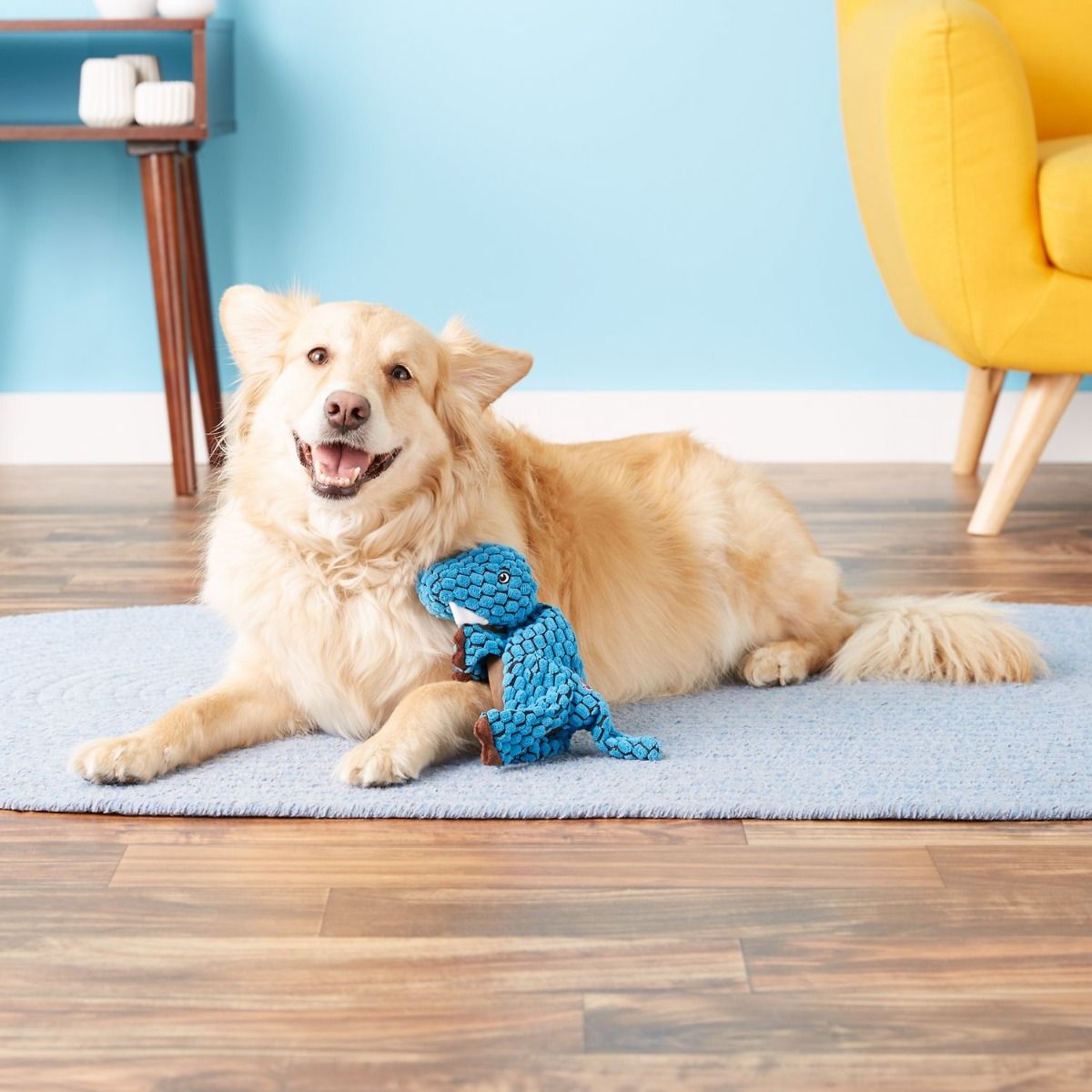 Kong Dynos T - Rex Blue Dog Toy - LARGE - Shopivet.com