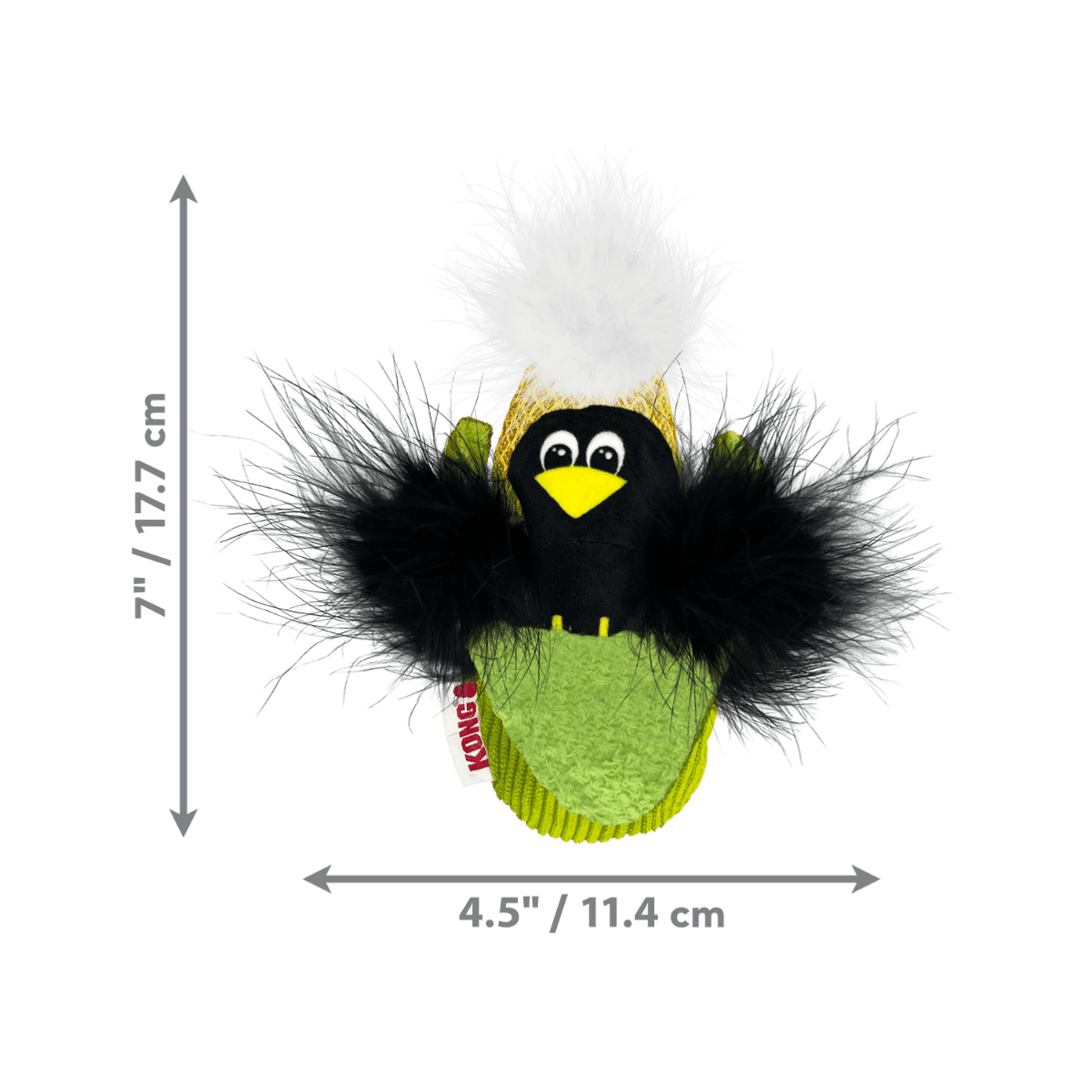 Kong Flingaroo Corny Plush Feather Cat Toy - Shopivet.com