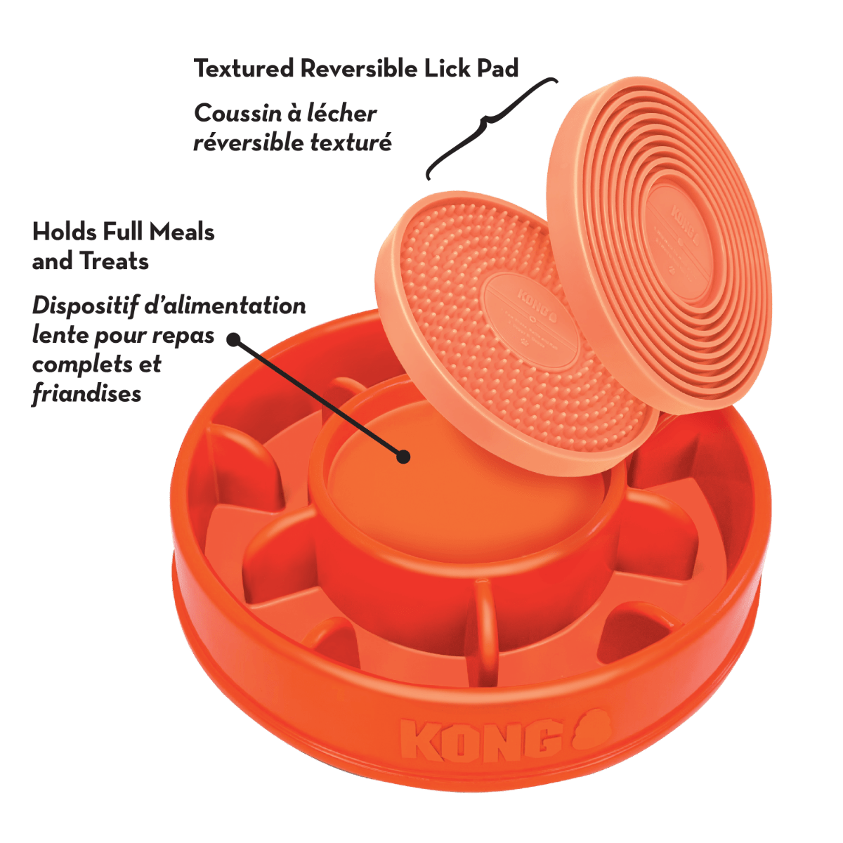Kong Licks Mealtime Interactive Dog Feeder Large - Large - Shopivet.com