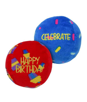 Kong Occasions Birthday Balls Dog Toy 2pk - Medium - Shopivet.com