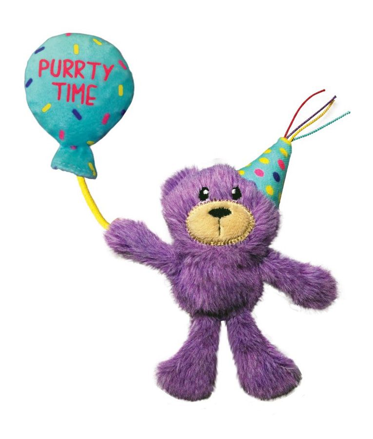 Kong Occasions Birthday Teddy Cat Toy - Shopivet.com