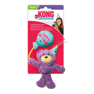 Kong Occasions Birthday Teddy Cat Toy - Shopivet.com
