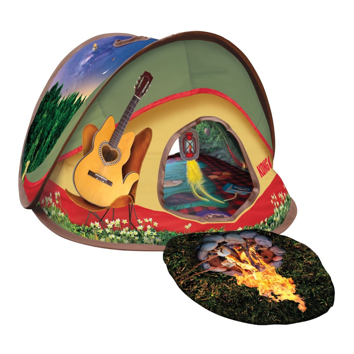 Kong Play Spaces Glamping Cat Tent - Shopivet.com