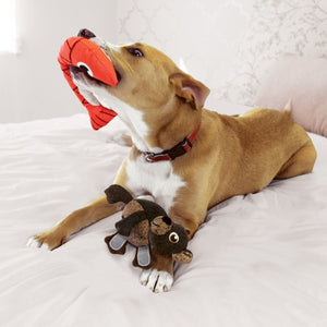 Kong Pull - A - Partz Pals Bear Squeaker Dog Toy - Medium - Shopivet.com