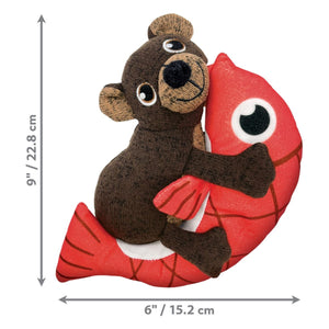 Kong Pull - A - Partz Pals Bear Squeaker Dog Toy - Medium - Shopivet.com