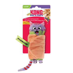 Kong Pull - A - Partz Purrito Cat Toy - Shopivet.com