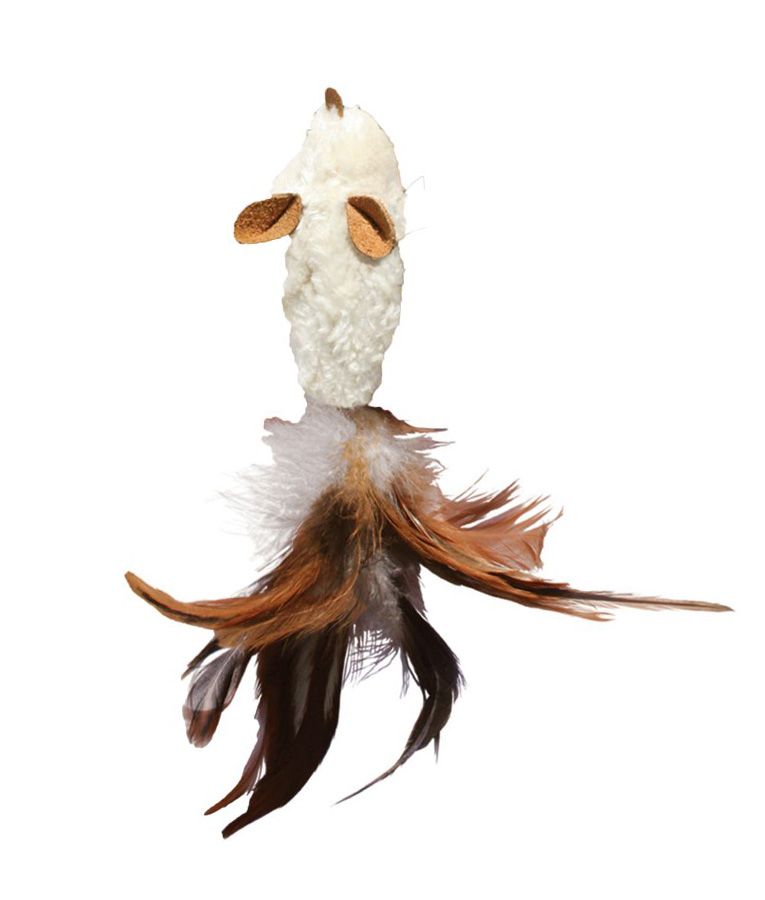 Kong Refillables Catnip Feather Mouse Cat Toy - Shopivet.com