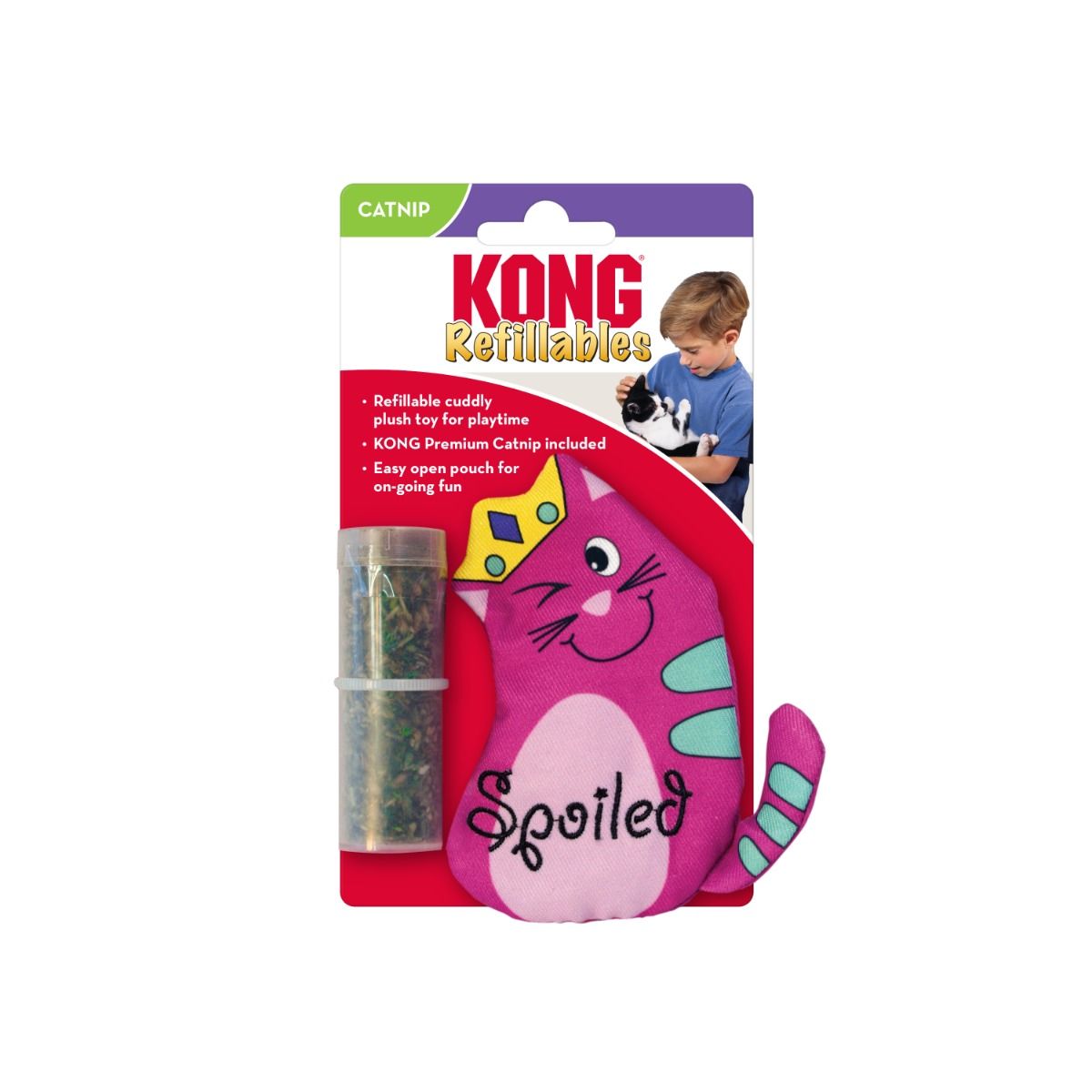 Kong Refillables Purrsonality Spoiled Cat Toy - Shopivet.com