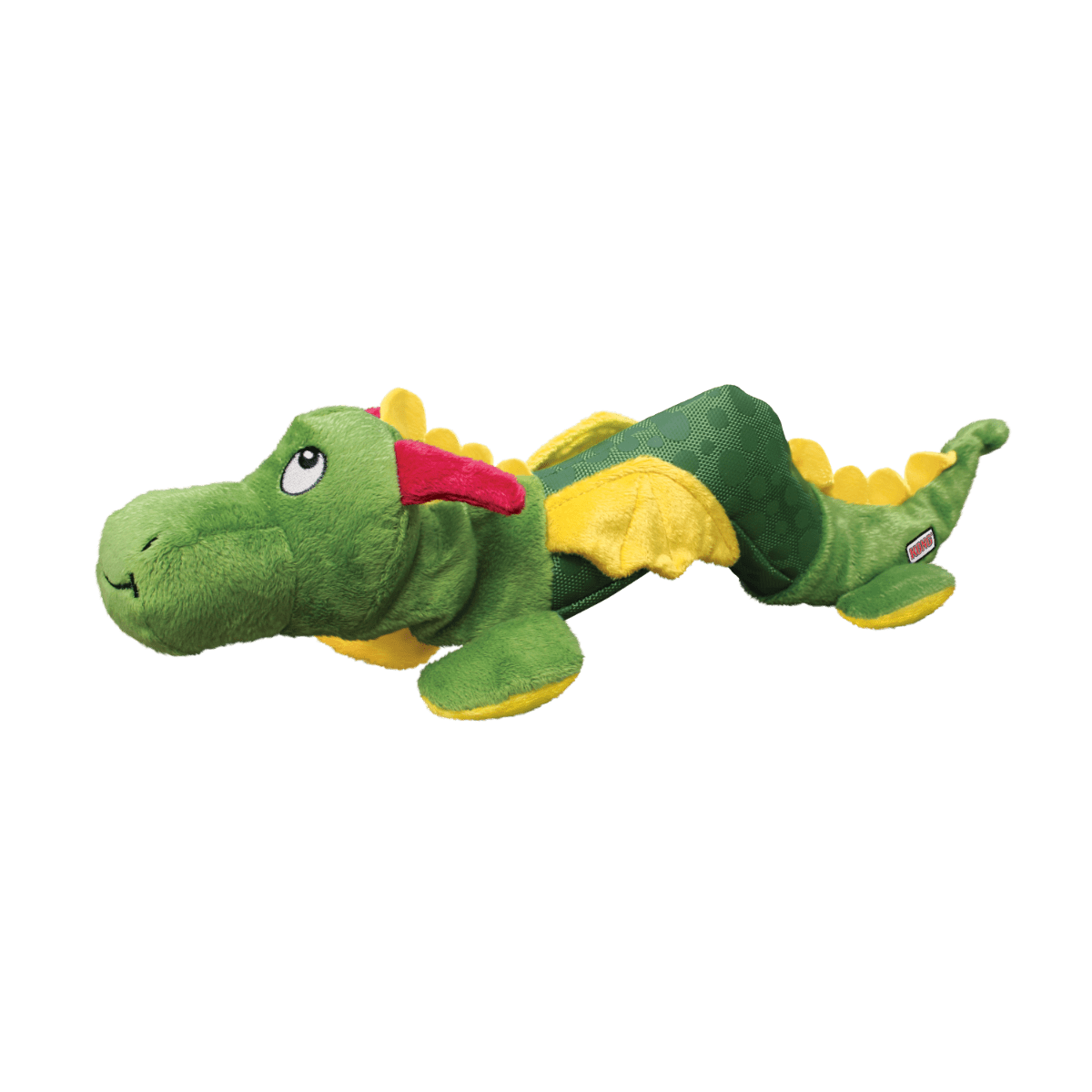 Kong Shakers Dragon Plush Squeaker Dog Toy - L/XL - Shopivet.com