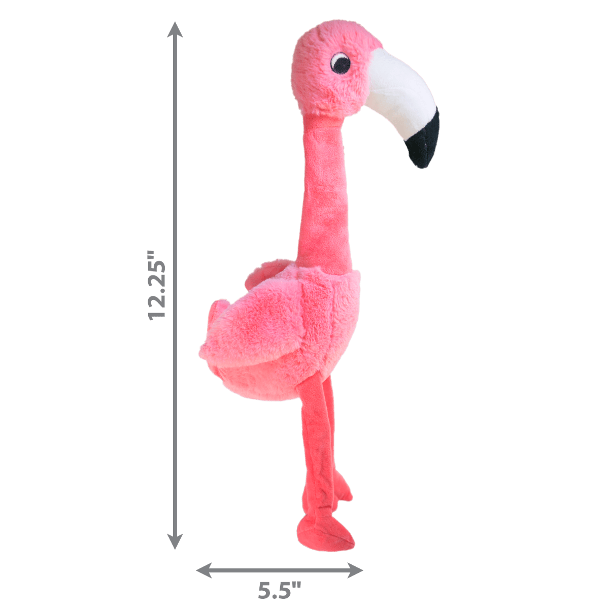 Kong Shakers Honkers Flamingo Plush Squeaker Dog Toy - Large - Shopivet.com