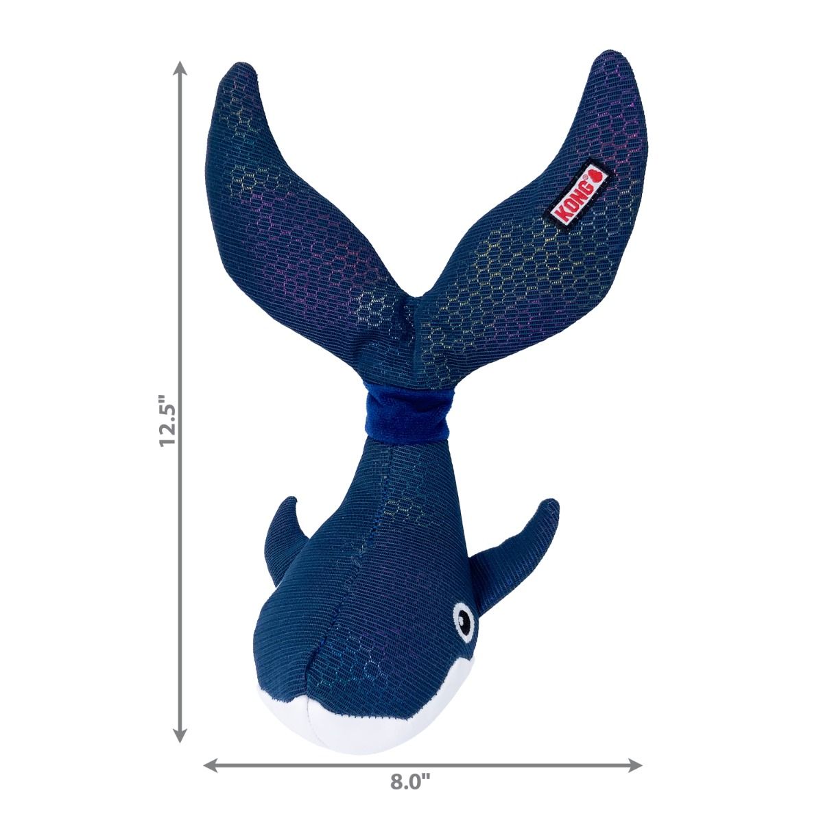 Kong Shakers Shimmy Whale Dog Toy - Medium - Shopivet.com