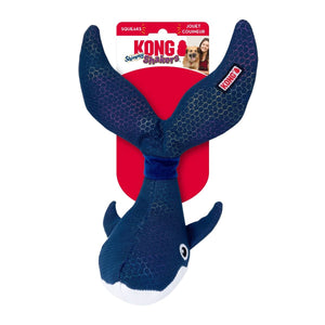 Kong Shakers Shimmy Whale Dog Toy - Medium - Shopivet.com