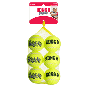 Kong SqueakAir Ball Dog Toy 6 pack - Medium - Shopivet.com