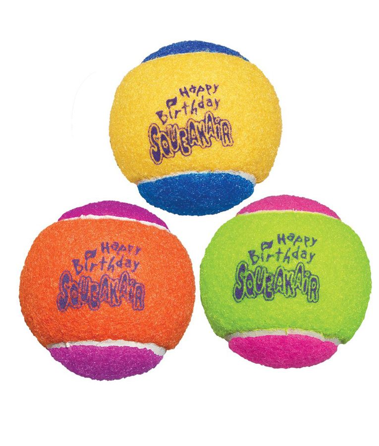 Kong Squeakair Birthday Ball Dog Toy - M - Shopivet.com