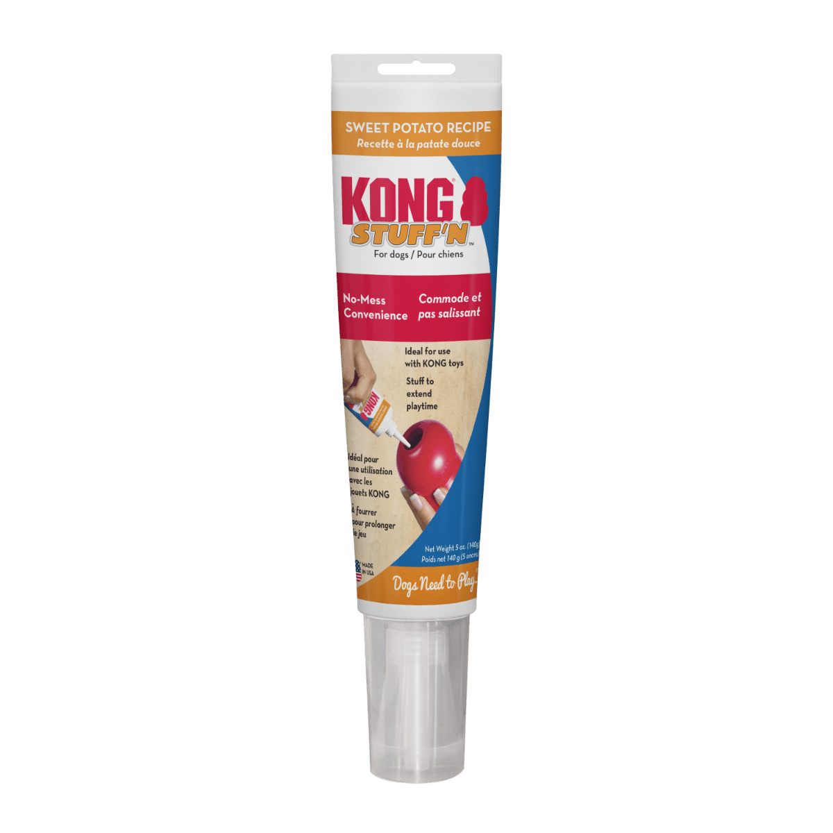 Kong Stuff'n Sweet Potato Spread Dog Treats 140g - 140g - Shopivet.com