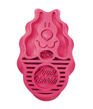 Kong Zoom Groom Raspberry Dog Brush - Shopivet.com
