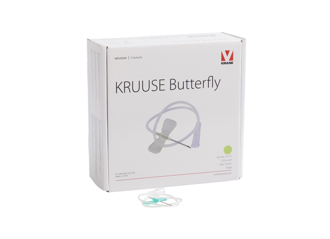 KRUUSE Butterfly 21G green, 50/pk