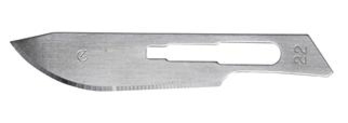 KRUUSE carbon steel blades no 22, sterile, 100/pk