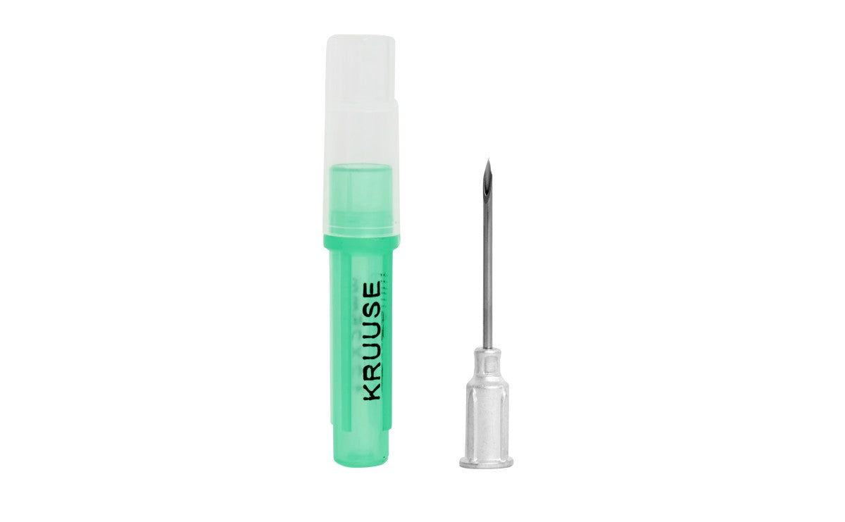KRUUSE disp. needle with aluminium hub 1.27x25mm, 100/pk