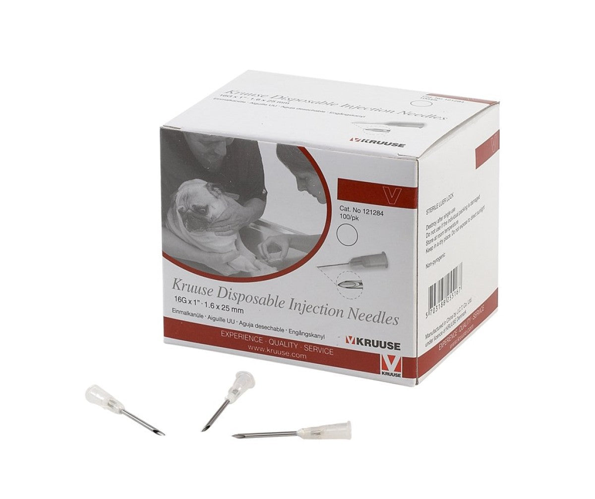 KRUUSE disposable needle 1.6x25mm 16Gx1