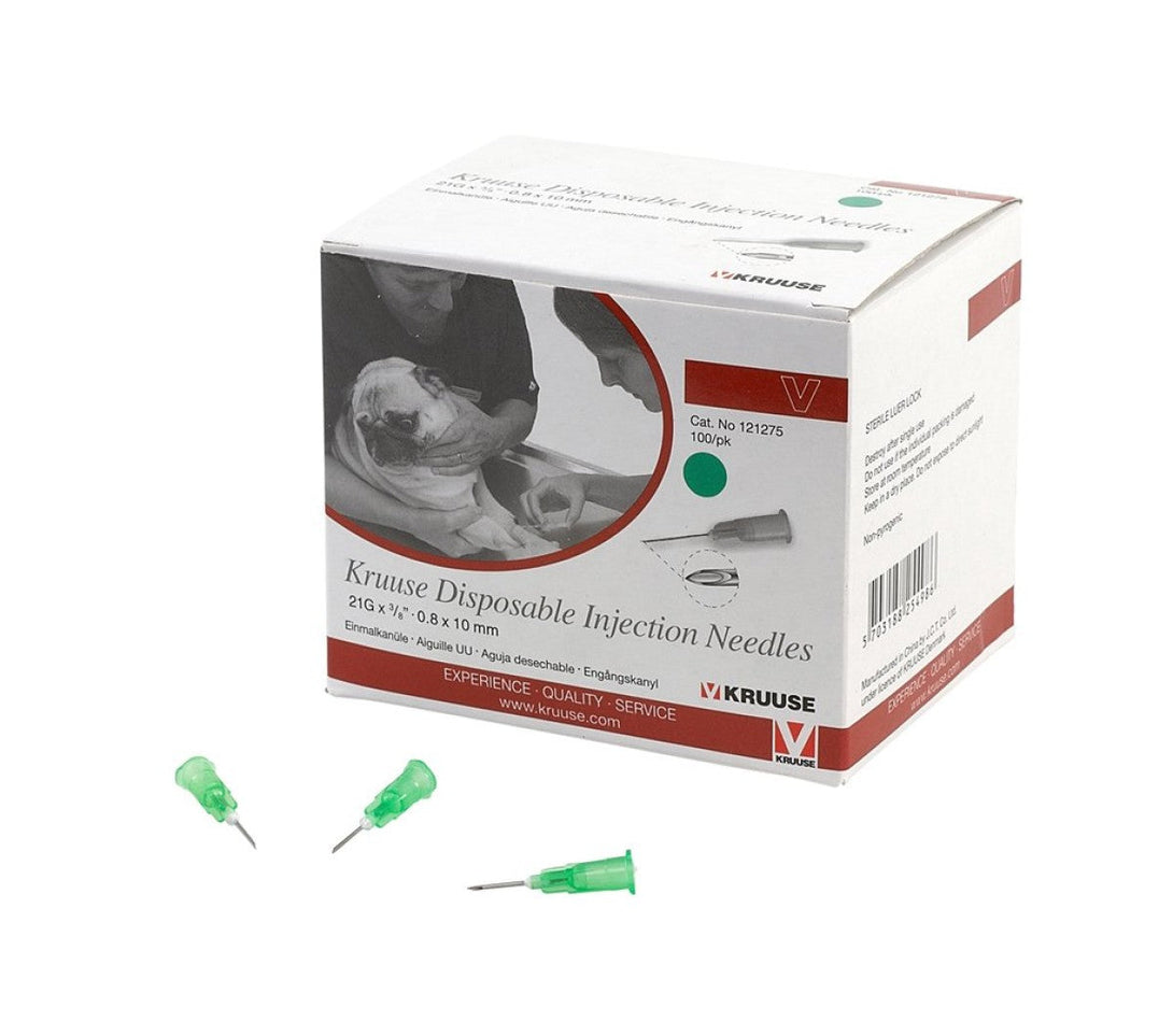 KRUUSE disposable needle 21G x 3/8