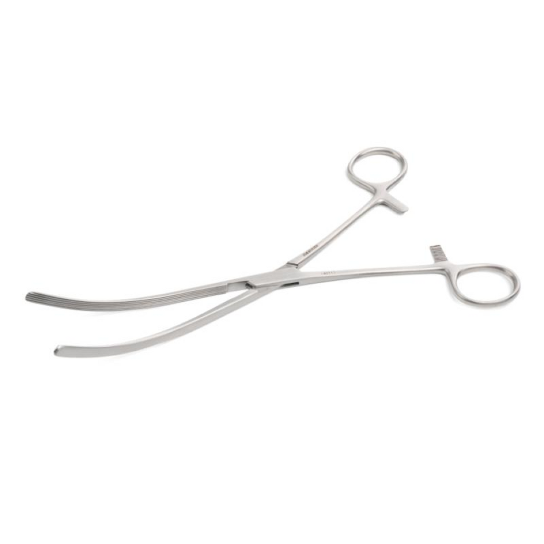 KRUUSE Doyen Intestinal Clamp Forceps, 24 cm / 9.4", curved