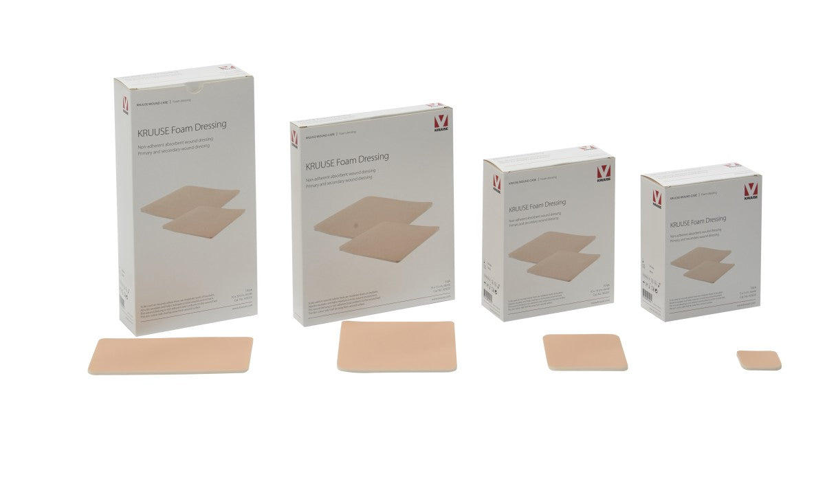 KRUUSE Foam Dressing 10 x 20 cm, 10/pk, sterile