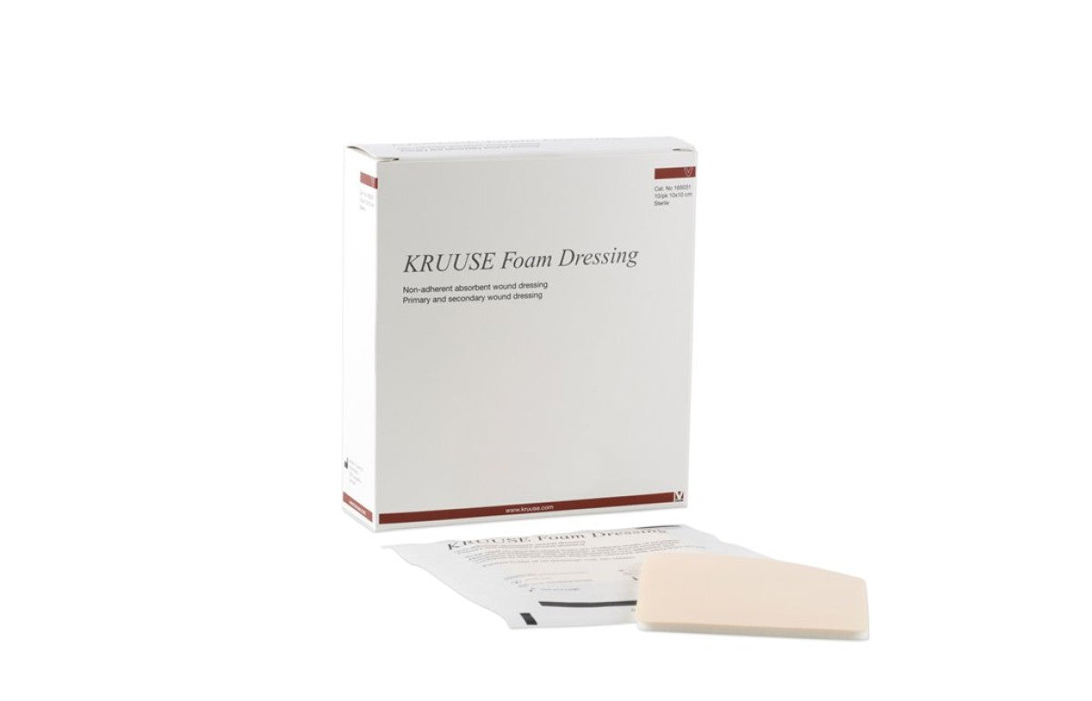 KRUUSE Foam Dressing sterile 10 x 10cm