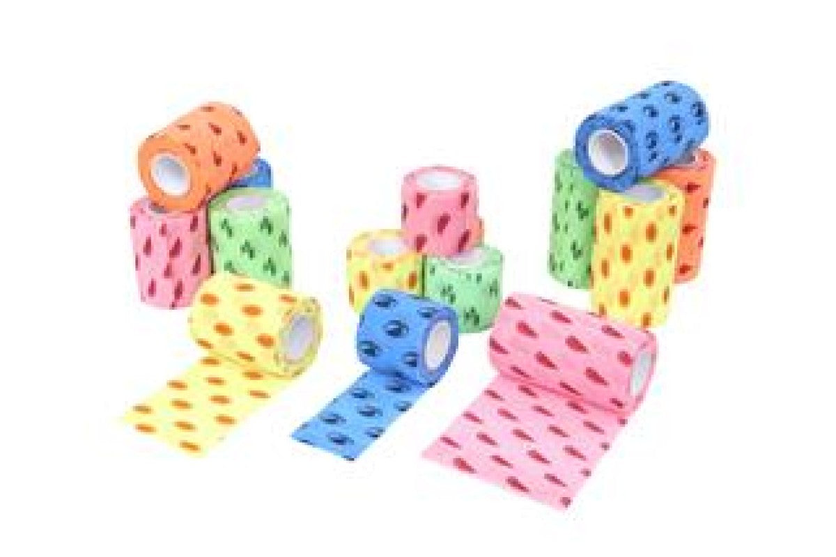 KRUUSE Fun-Flex Summer, 5 cm x 4.5 m, assorted, 10/pk