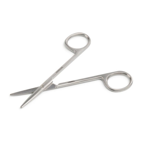 KRUUSE Metzenbaum Scissors, 11.5 cm / 4.5", blunt/blunt, curved