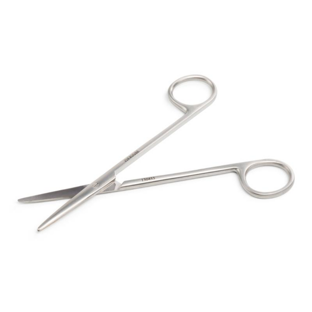 KRUUSE Metzenbaum Scissors, 14.5 cm / 5.7", blunt/blunt, curved