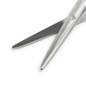 KRUUSE Metzenbaum Scissors, 14.5 cm / 5.7", blunt/blunt, curved