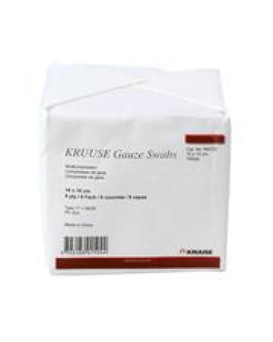 KRUUSE non-sterile gauze swabs 10 x 10cm,8 ply,100/pk