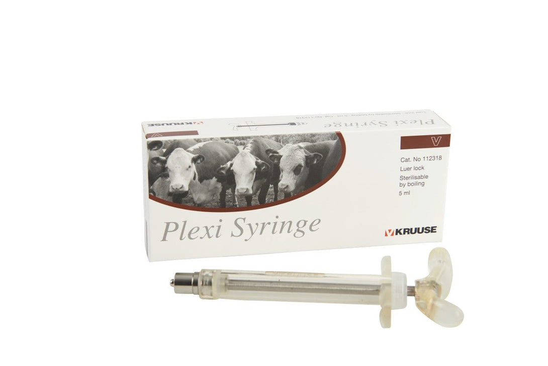 KRUUSE plexi syringe, luer lock, 5 ml