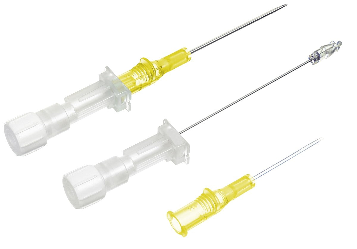 KRUUSE SafeVet Pencil Style, 0.7 x 19 mm (24G x 3/4"), yellow, 50/box