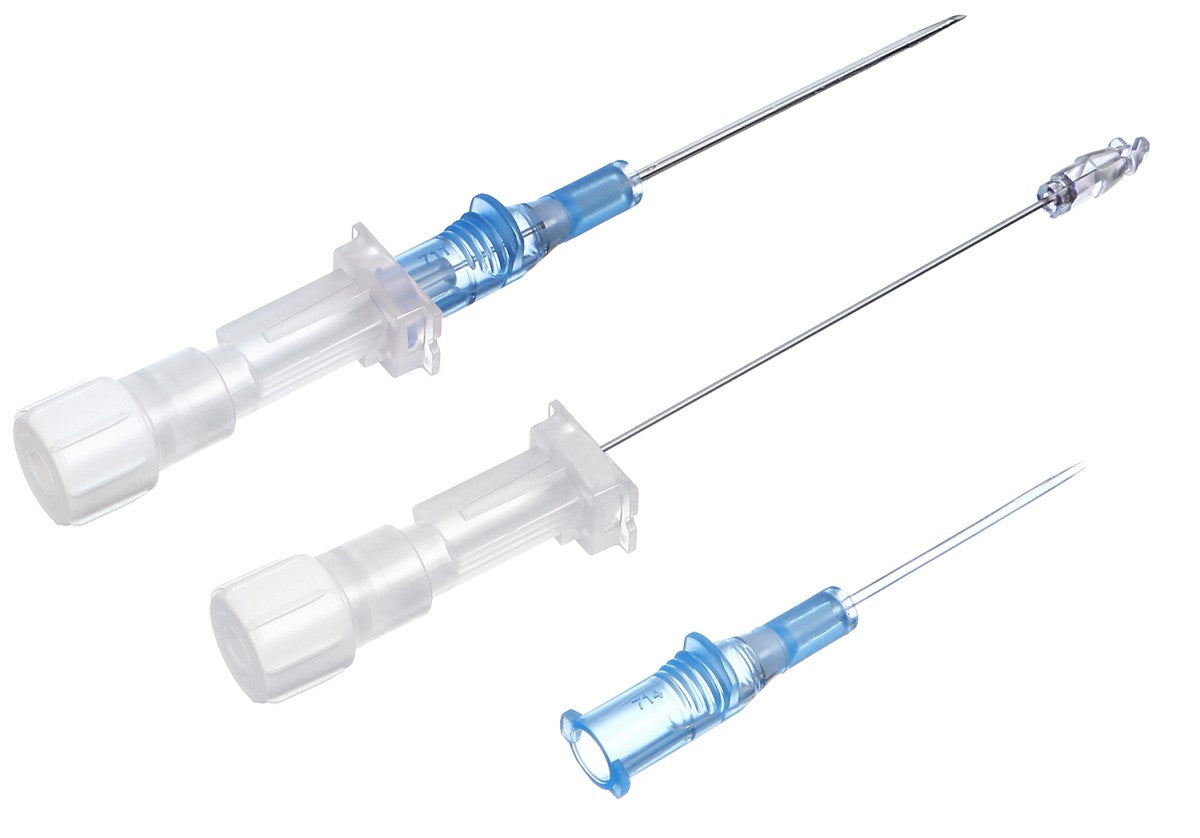 KRUUSE SafeVet Pencil Style, 0.9 x 25 mm (22G x 1"), blue, 50/box