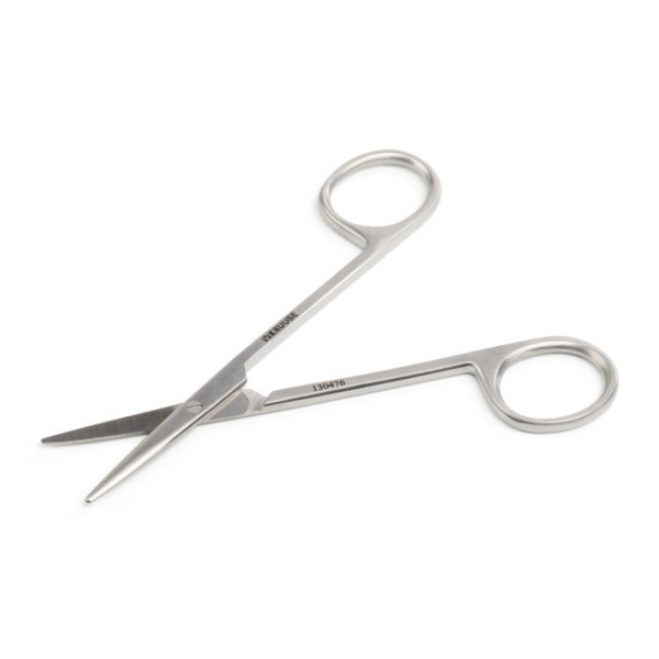 KRUUSE Strabismus Scissors, 11.5 cm / 4.5", blunt/blunt, curved