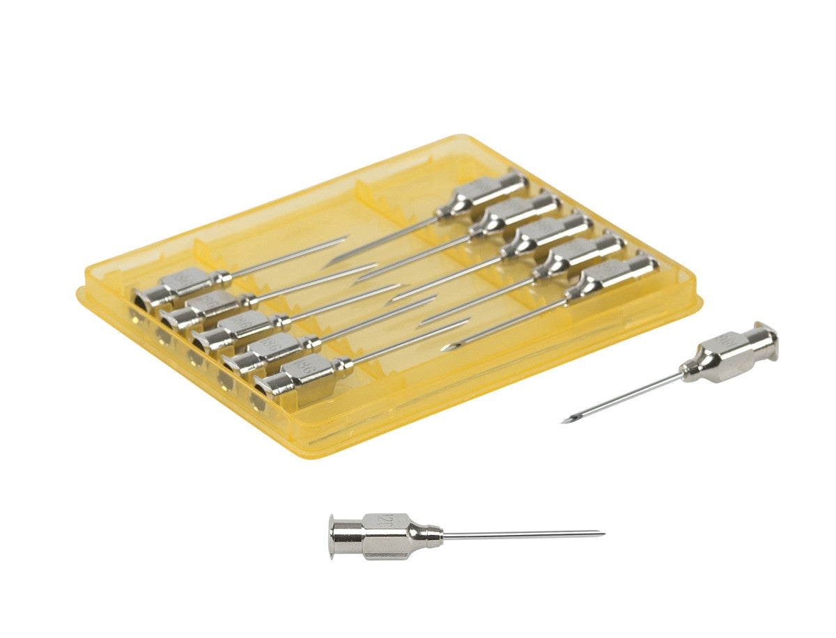 KRUUSE-Vet needles 1.2x25 mm, luer lock, 12/pk