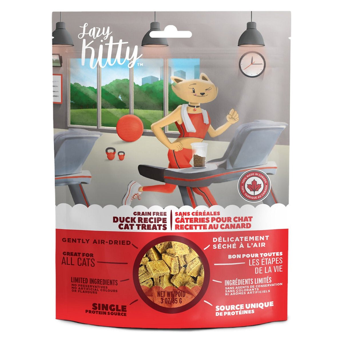 Lazy Kitty Air - Dried Grain - Free Cat Treats – Duck Recipe 3oz / 85gm - Shopivet.com