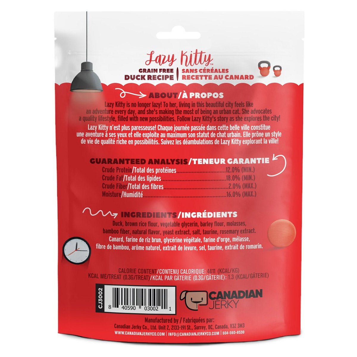 Lazy Kitty Air - Dried Grain - Free Cat Treats – Duck Recipe 3oz / 85gm - Shopivet.com