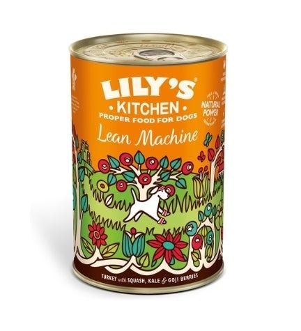 Lily's Kitchen Lean Machine Turkey with Squash Kale and Goji Berries Wet Dog Food - 400g - Shopivet.com
