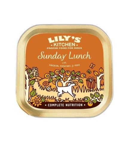Lily's Kitchen Sunday Lunch with Chicken Potato and Peas Wet Dog Food - 150g - Shopivet.com