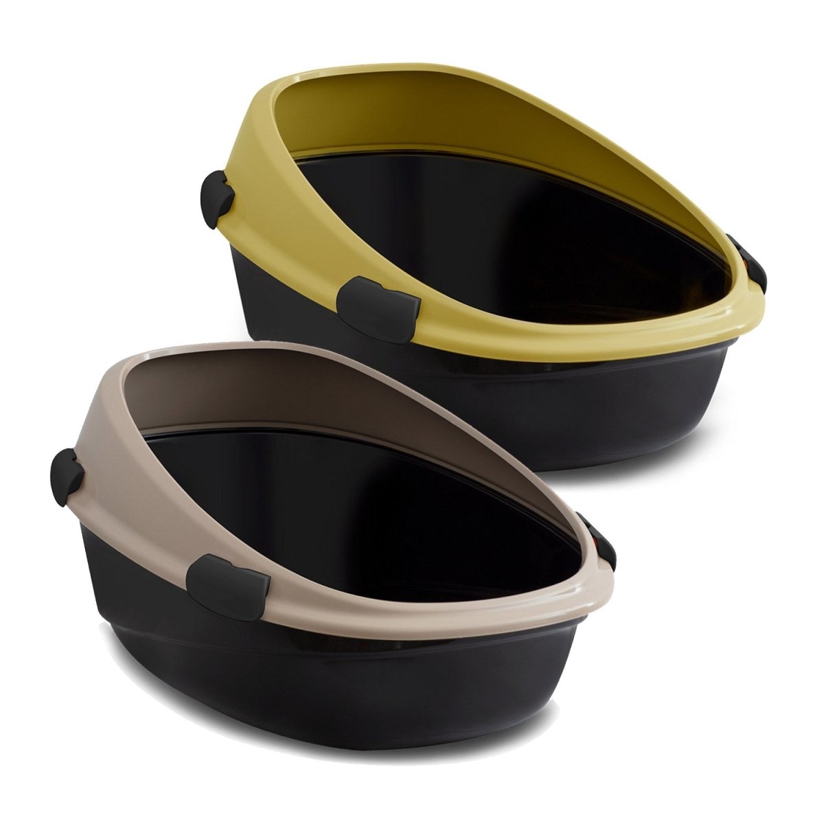 Litter tray Pin Up Maxi (66cm x 49cm x 34cm) - mustard - Shopivet.com
