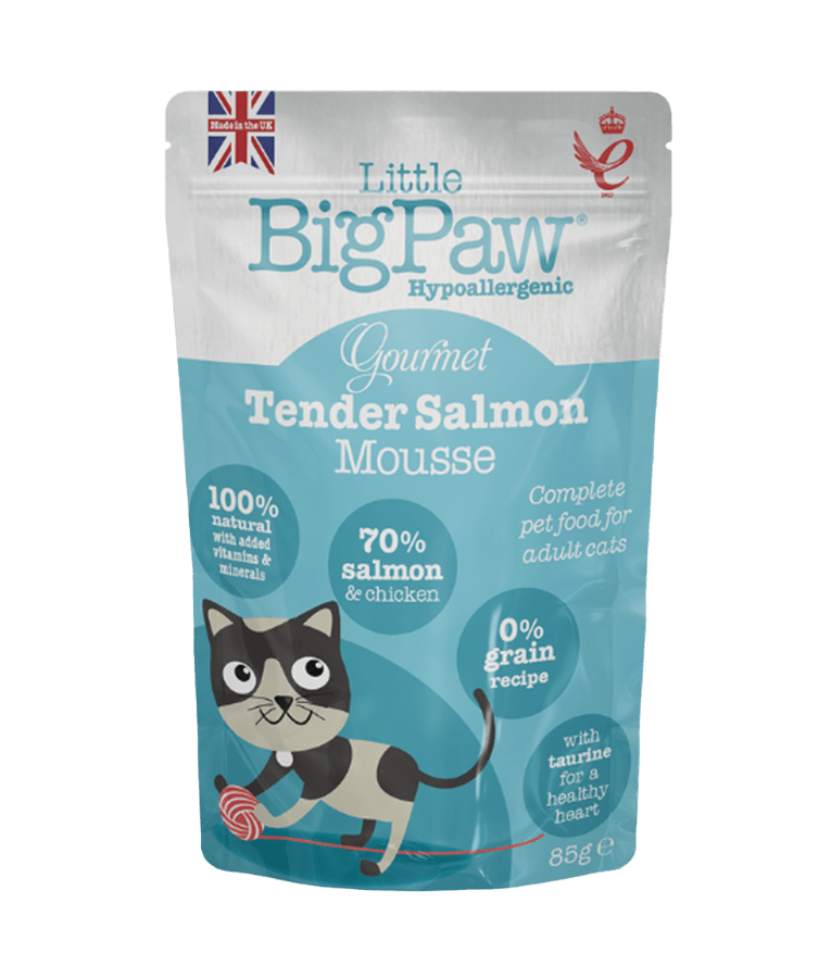 Little BigPaw Gourmet Atlantic Salmon Mousse Wet Cat Food 85g - 85G - Shopivet.com