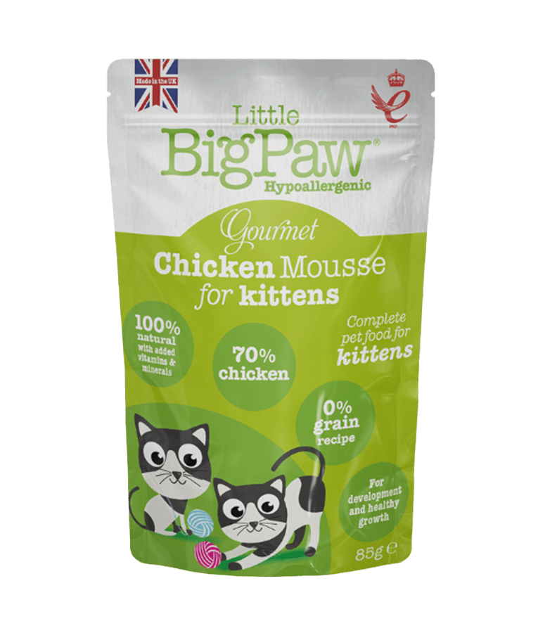 Little BigPaw Gourmet Chicken Mousse Wet Kitten Food 85g - 85G - Shopivet.com