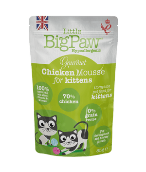Little BigPaw Gourmet Chicken Mousse Wet Kitten Food 85g - 85G - Shopivet.com