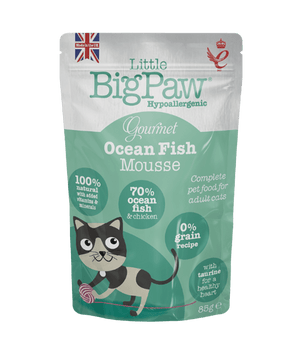 Little BigPaw Gourmet Ocean Fish Mousse Wet Cat Food 85g - 85G - Shopivet.com
