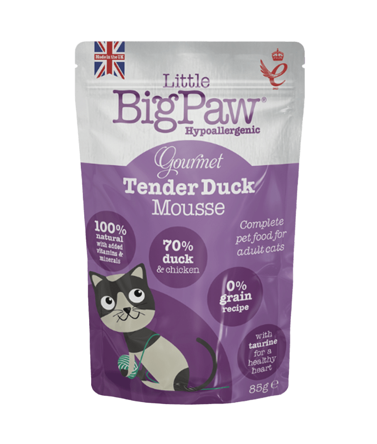 Little BigPaw Gourmet Tender Duck Mousse Wet Cat Food 85g - 85G - Shopivet.com