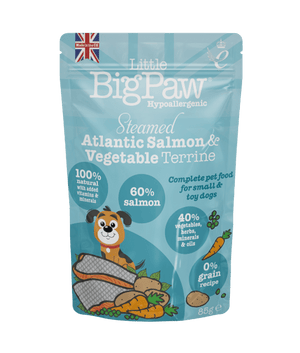 Little BigPaw Steamed Atlantic Salmon & Vegetables Dinner Wet Dog Food 150g - 150g - Shopivet.com
