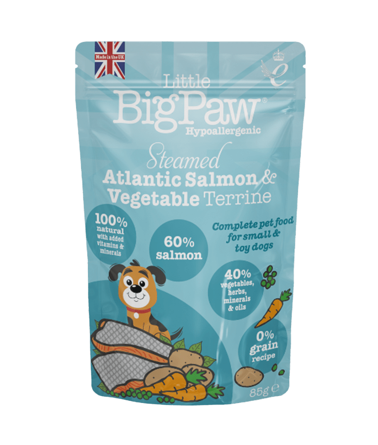 Little BigPaw Steamed Atlantic Salmon & Vegetables Dinner Wet Dog Food 150g - 150g - Shopivet.com